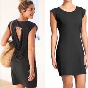 Athleta Charisma Black Cutout Dress - size large